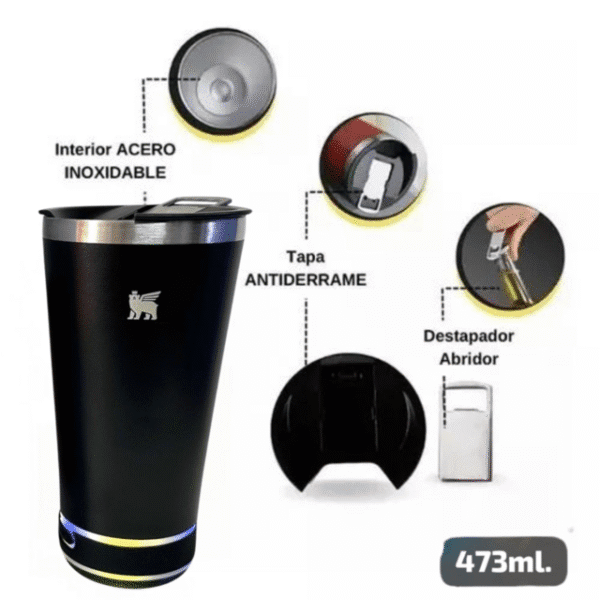 Vaso cervecero con parlante